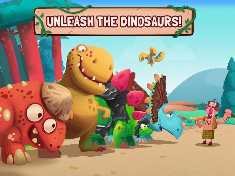 Tải Dino Bash mod – Bảo vệ những quả trứng khủng long quý giá