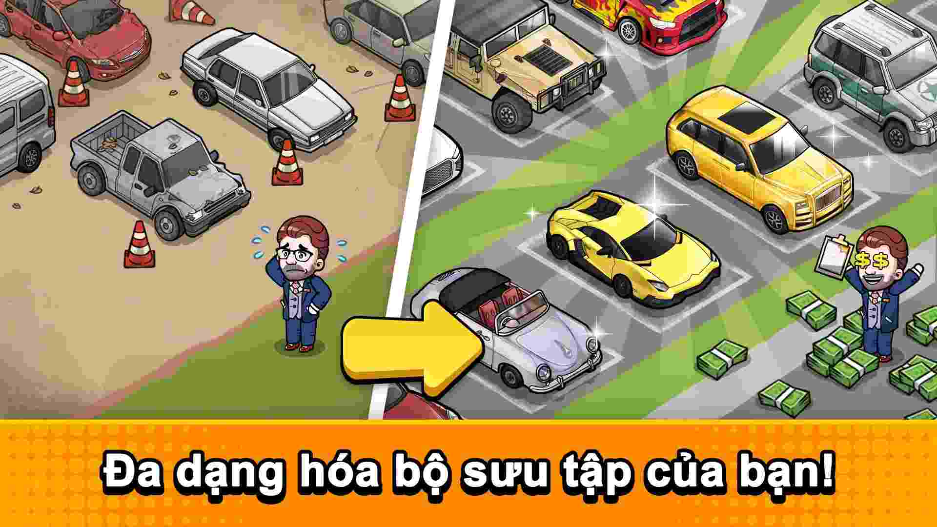 Giới thiệu Code Trùm Xe Hơi: Used Car Tycoon Game MOD APK