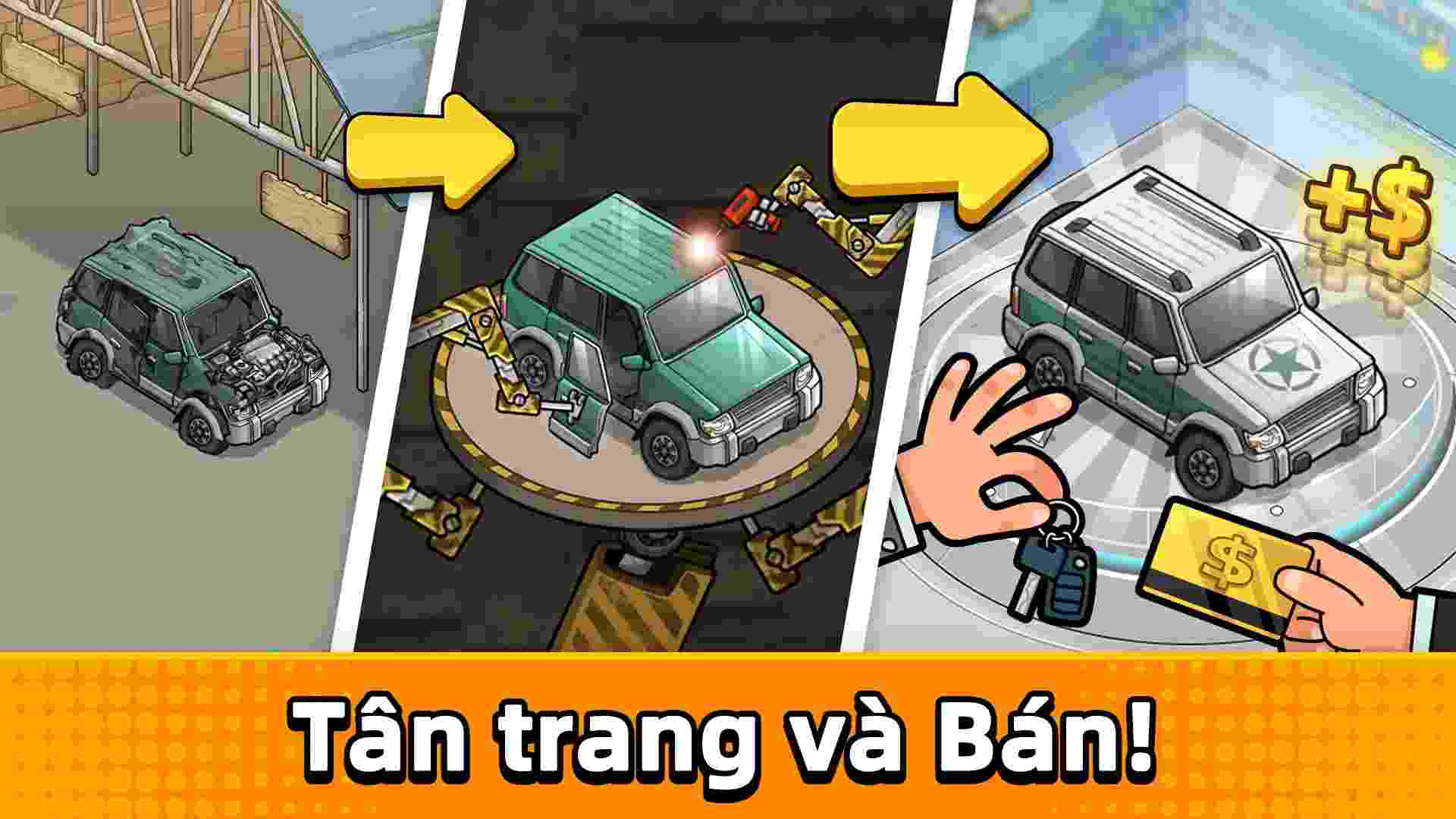 Code Trùm Xe Hơi: Used Car Tycoon Game MOD APK (Vô hạn tiền, mở khóa) 23.6.11