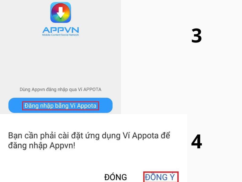 Làm thế nào để đăng nhập vào Appvn?