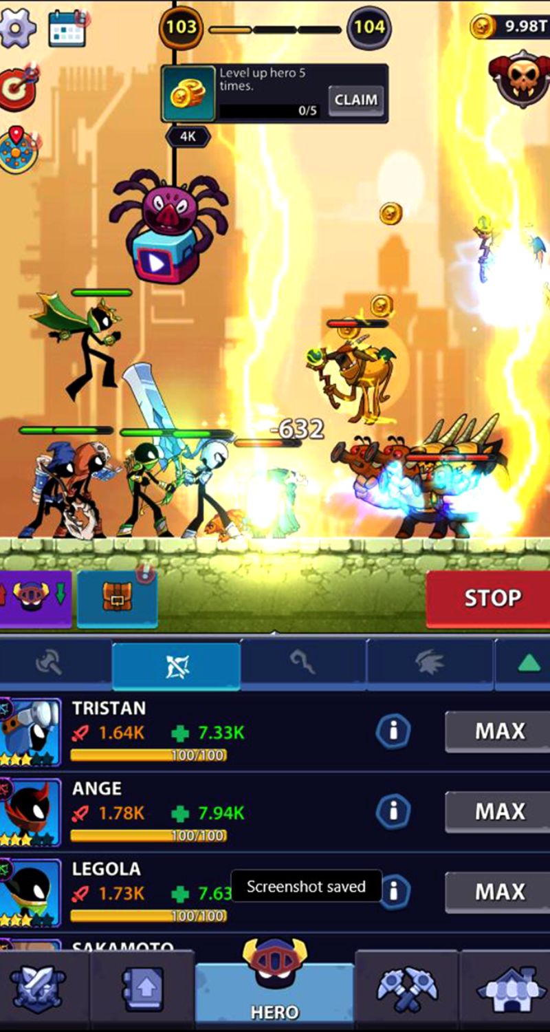 Giới thiệu Idle Stickman Hack Heroes MOD APK 