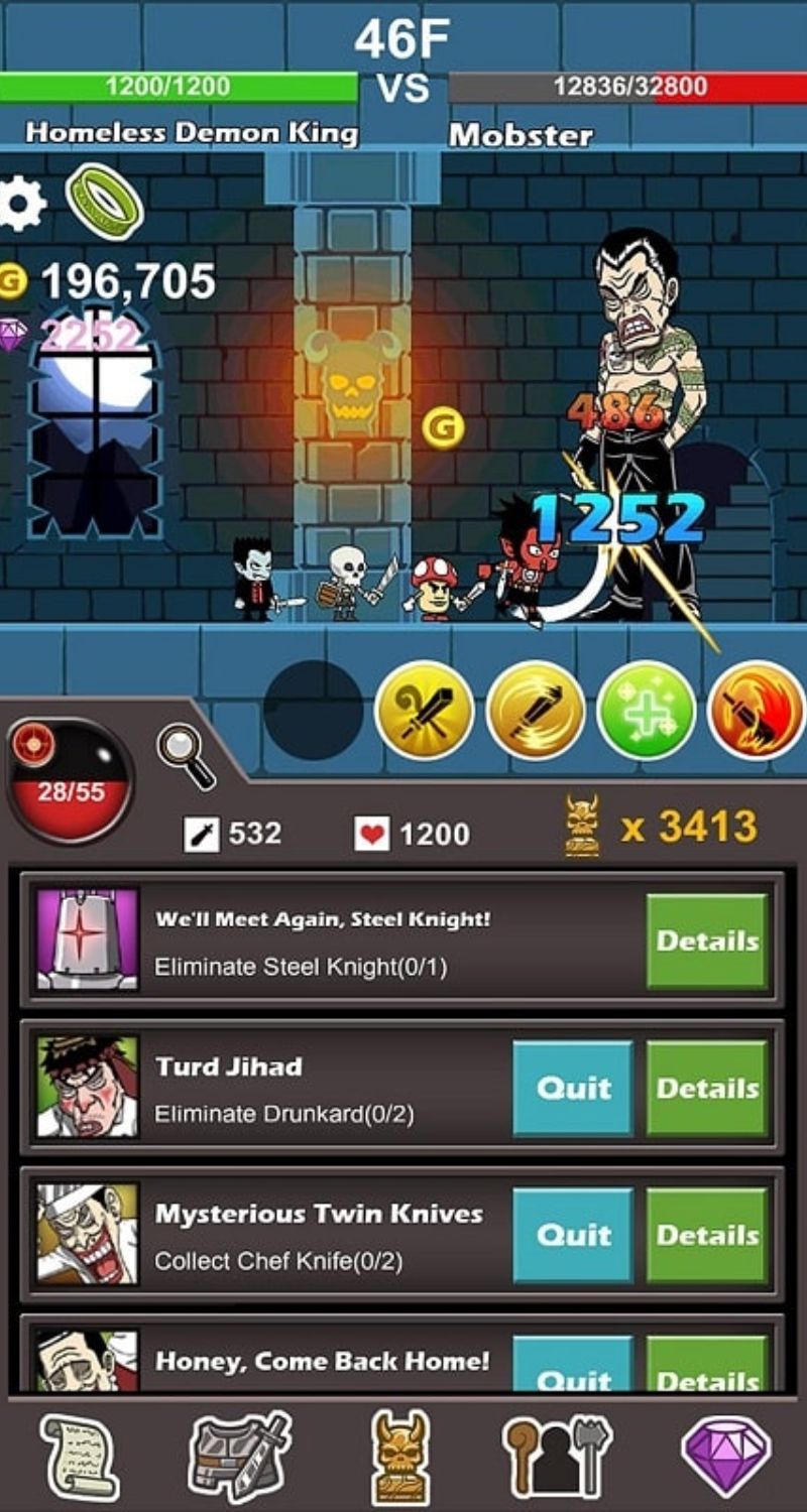 Tải Homeless Demon King APK - Chiến đấu để khôi phục công lý