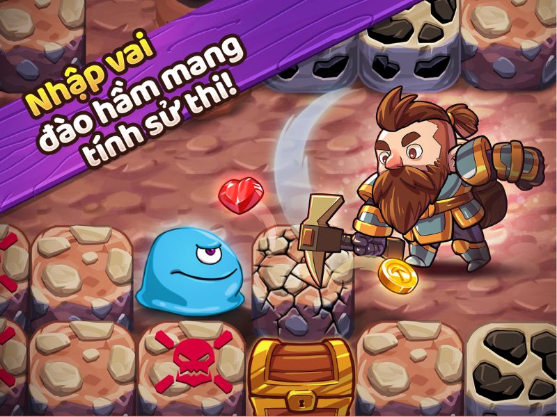 Tải ngay Mine Quest 2 MOD APK – Khám phá kho báu trong các hầm mỏ