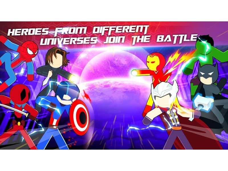 Tải Super Stickman Heroes Fight MOD APK - Chiến trường anh hùng 