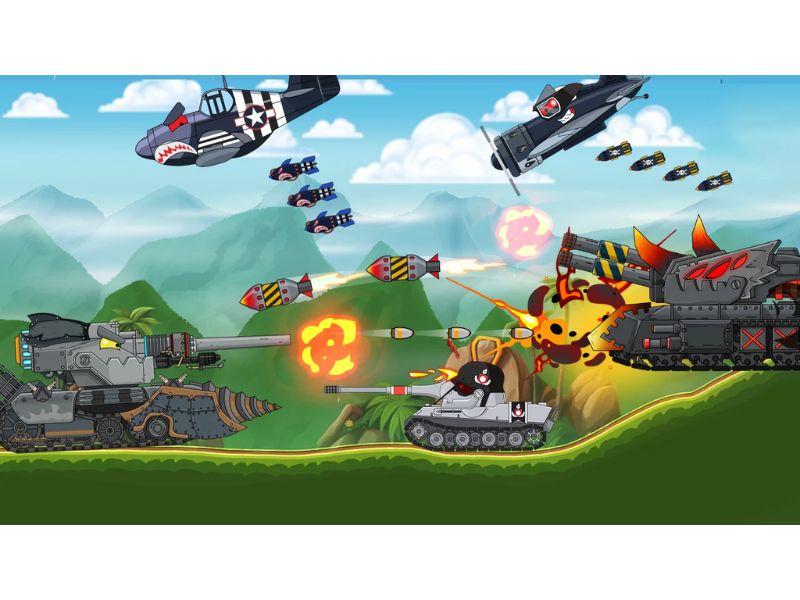 Tải Tank Combat Hack - Xây dựng cỗ xe tăng mạnh mẽ với sức phá hủy khủng khiếp