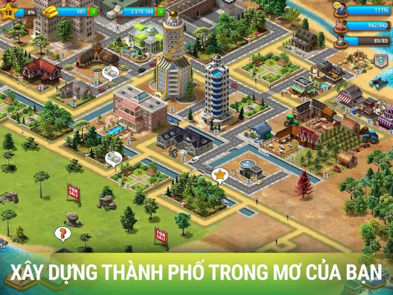 Game xây dựng đảo thiên đường