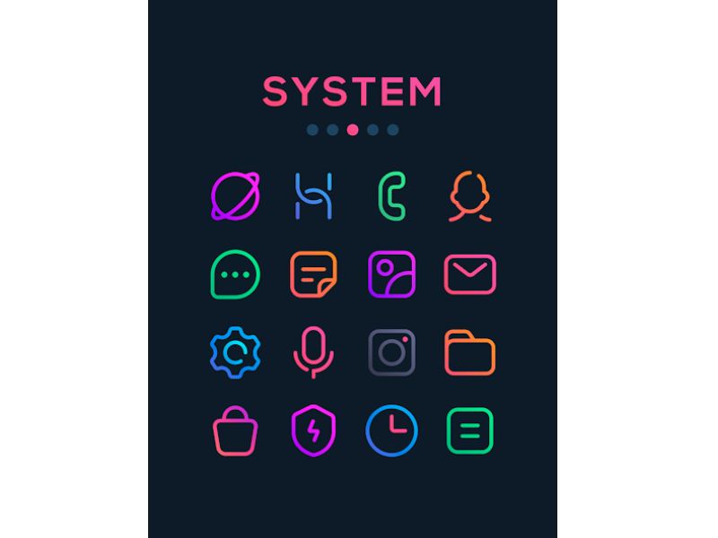 Dark matter icon pack apk