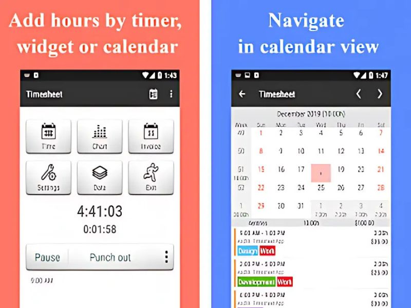 Giới thiệu Timesheet – Bảng Chấm Công Cho Android