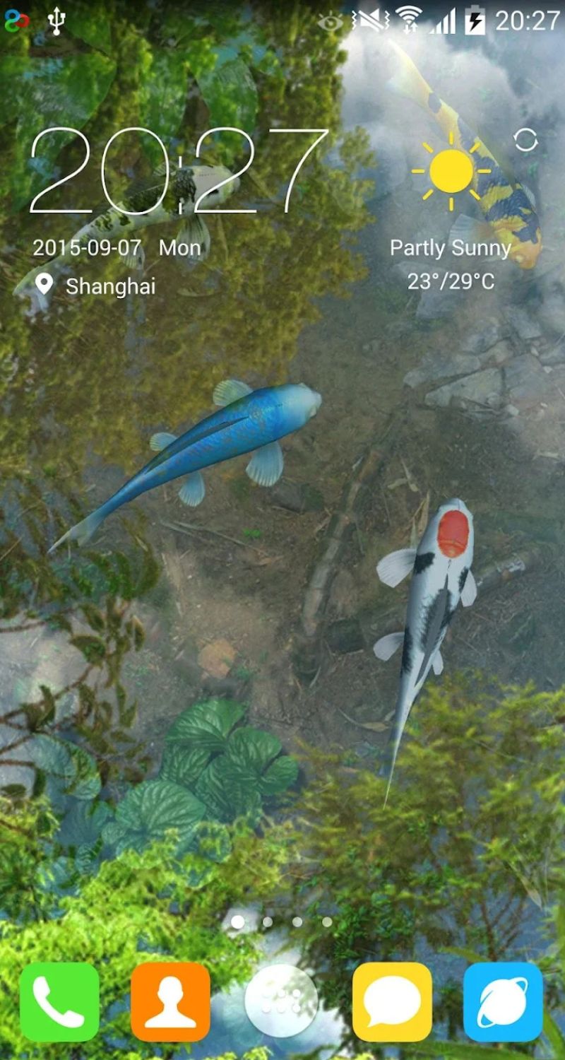 Giới thiệu về Water Garden Live Wallpaper MOD APK – hình nền cá Koi 3D