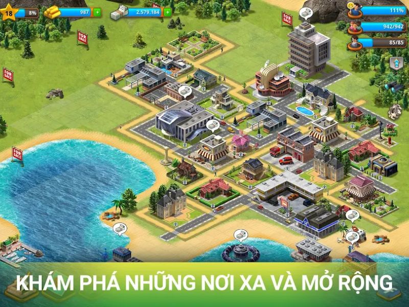 Mở rộng thành phố sang nhiều khu vực mới