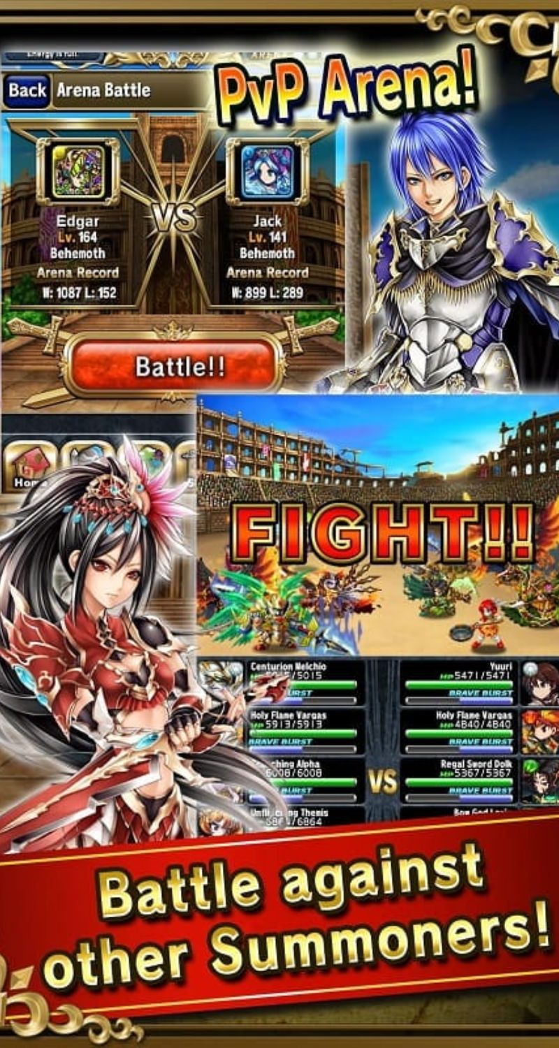 Tải Brave Frontier mod – Chiến đấu chống lại kẻ thù và giải cứu thế giới