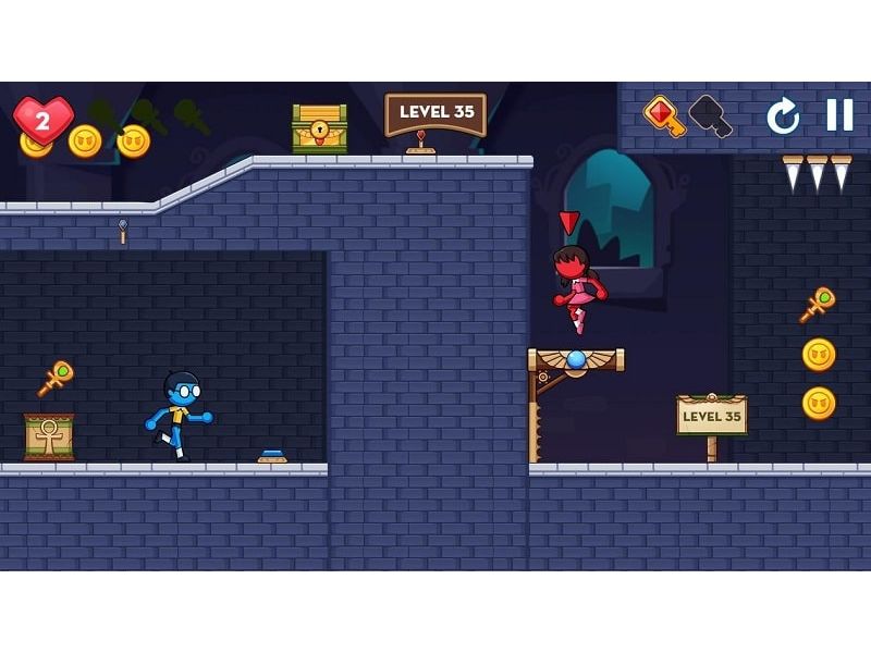 Tải Red Blue Stick: Mystery Quest MOD APK - Đối mặt với thử thách kiên nhẫn