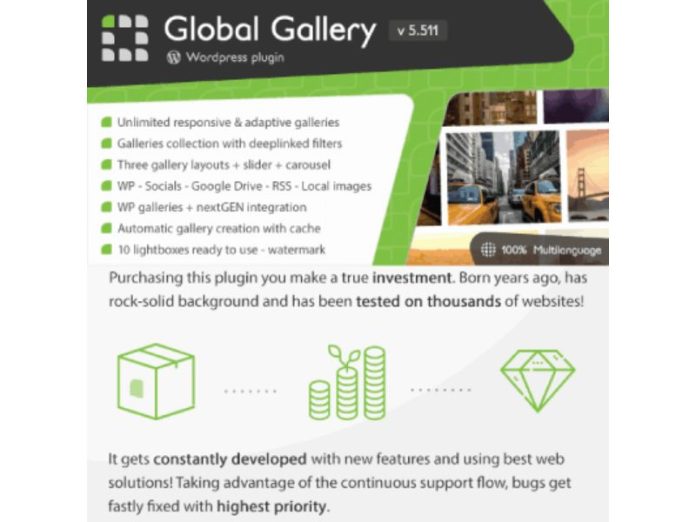 Tải ngay Global Gallery – WordPress Responsive Gallery v9.0.8