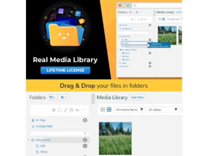 Tải WordPress Real Media Library – Media Categories / Folders File Manager