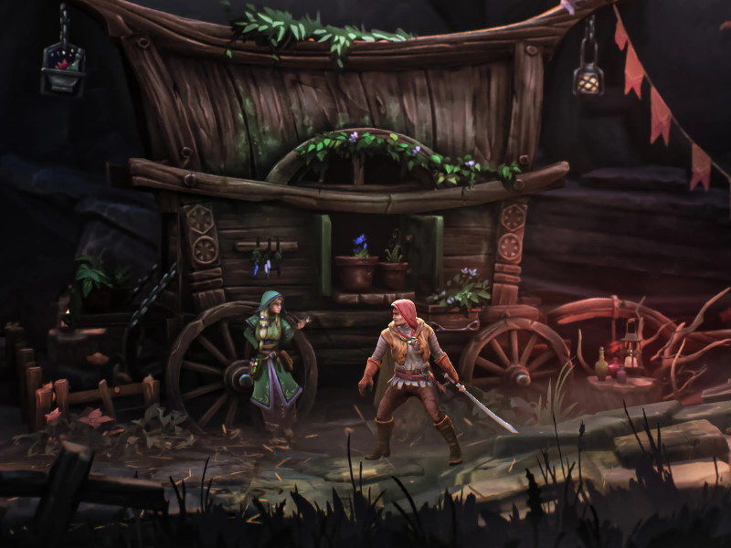 Gameplay trong Mandragora Whispers of the Witch Tree