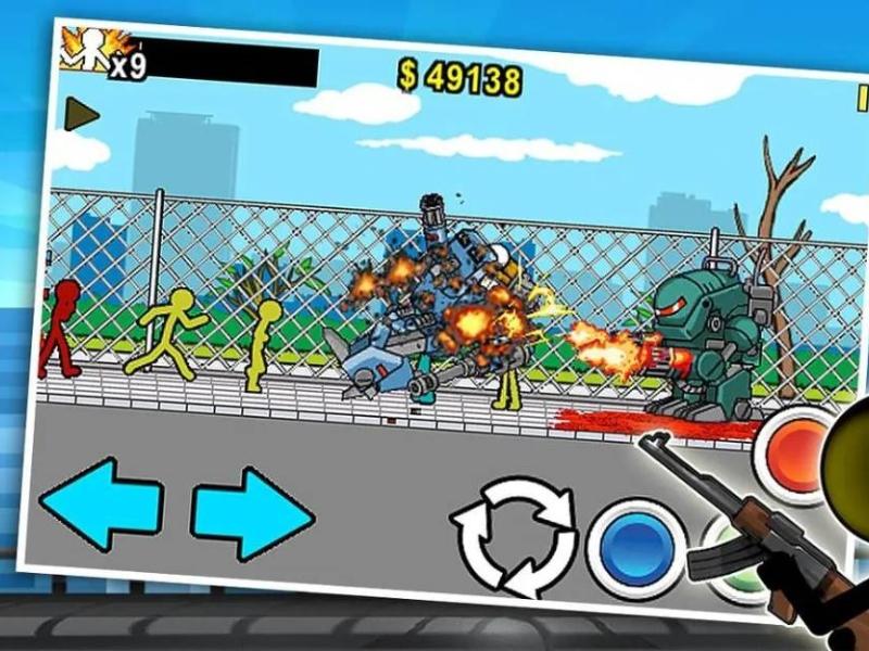 Danh sách vũ khí đa dạng trong anger of stick 2 mod apk vô hạn tiền