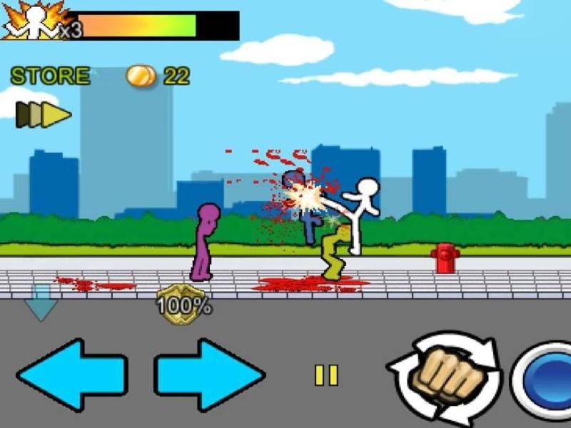 Cơ chế điều khiển mượt mà của anger of stick 2 apk trên Android
