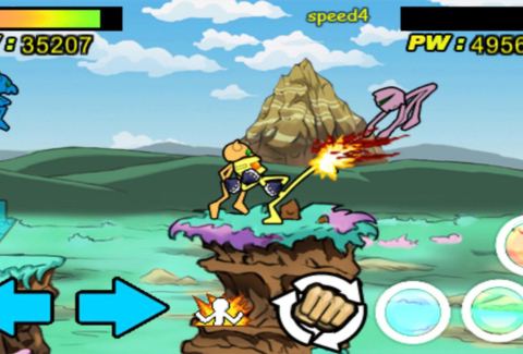 Hình ảnh chiến binh người que huyền thoại tái xuất trong game anger of stick 3 hack