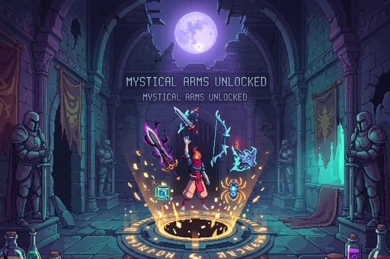Hệ thống vũ khí và kỹ năng đa dạng của Dead Cells Mod Apk