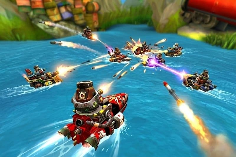 Chơi trực tuyến cùng bạn bè trong hack game Battle Bay