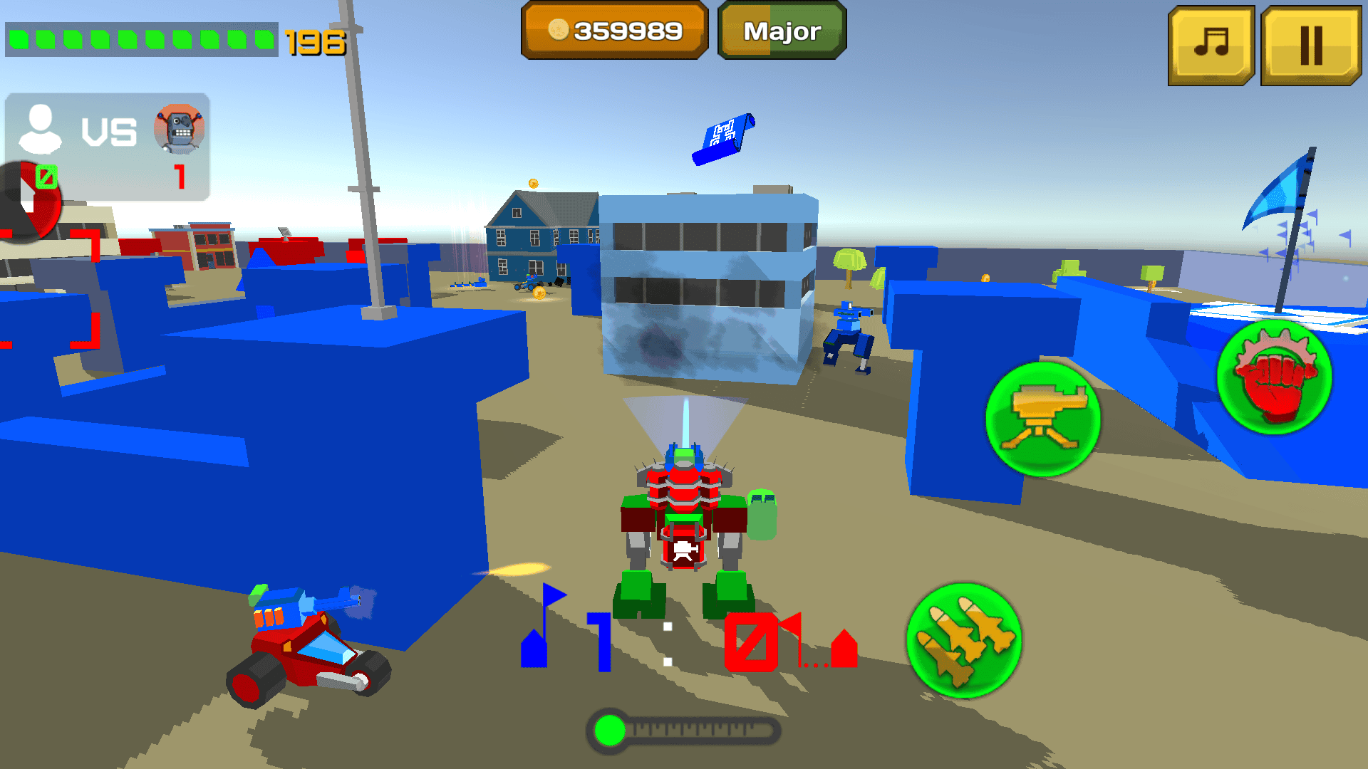 Robot chiến đấu bảo vệ căn cứ trong Armored Squad