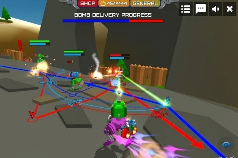 Trận chiến robot 3D cực căng