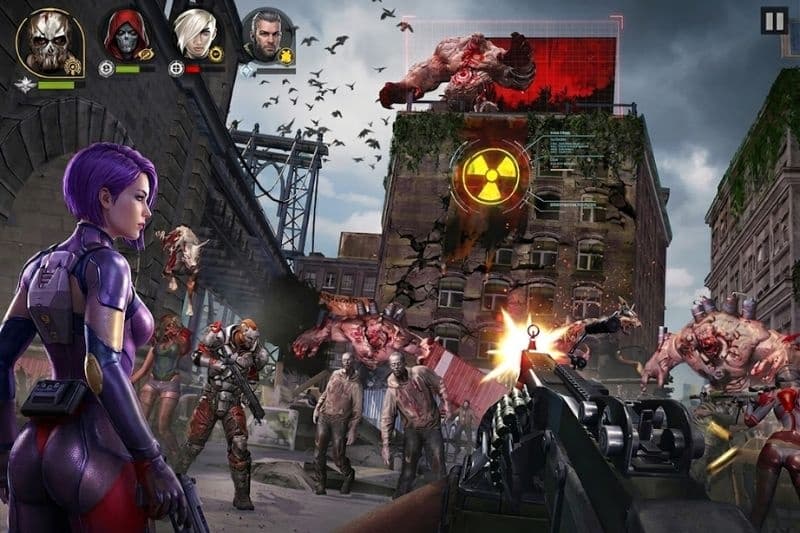 Đồ họa 3D chiến đấu chân thực trong Dead Warfare: Zombie MOD APK