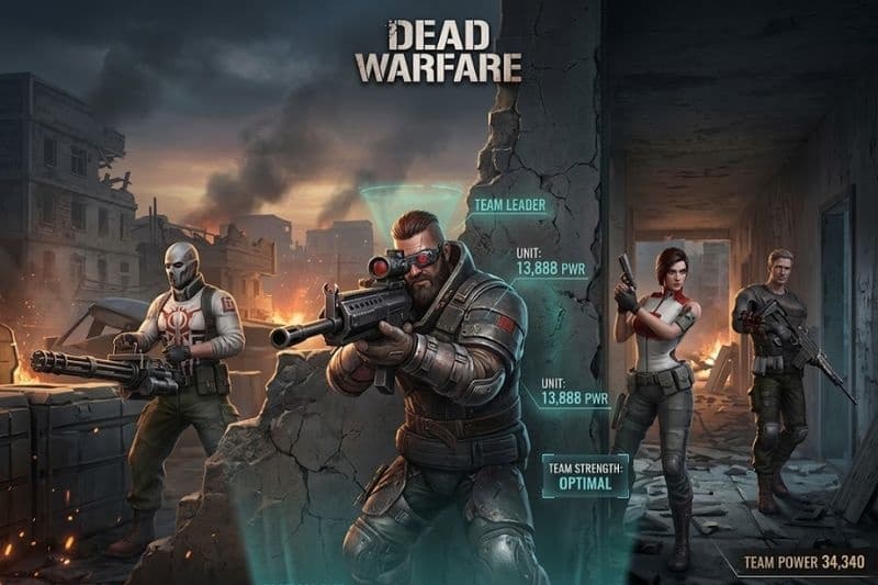 Đội hình tác chiến trong Dead Warfare: Zombie
