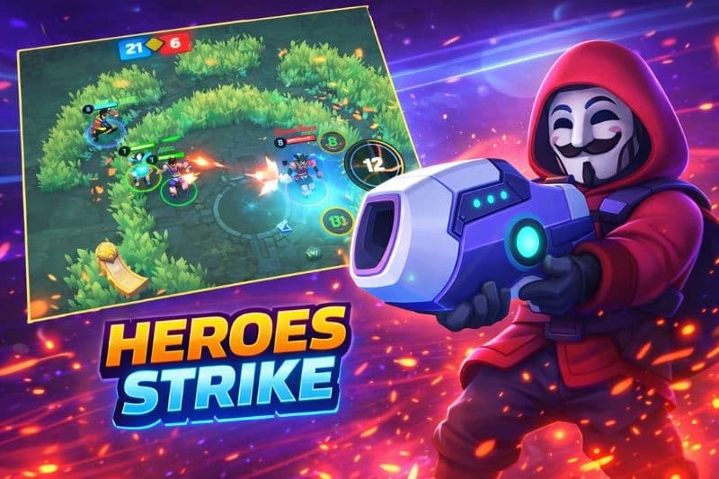 Chế độ chơi 3vs3 tại Heroes Strike.