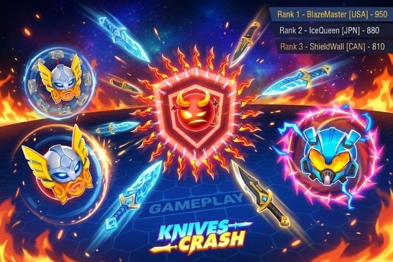 Lối chơi trong Knives Crash