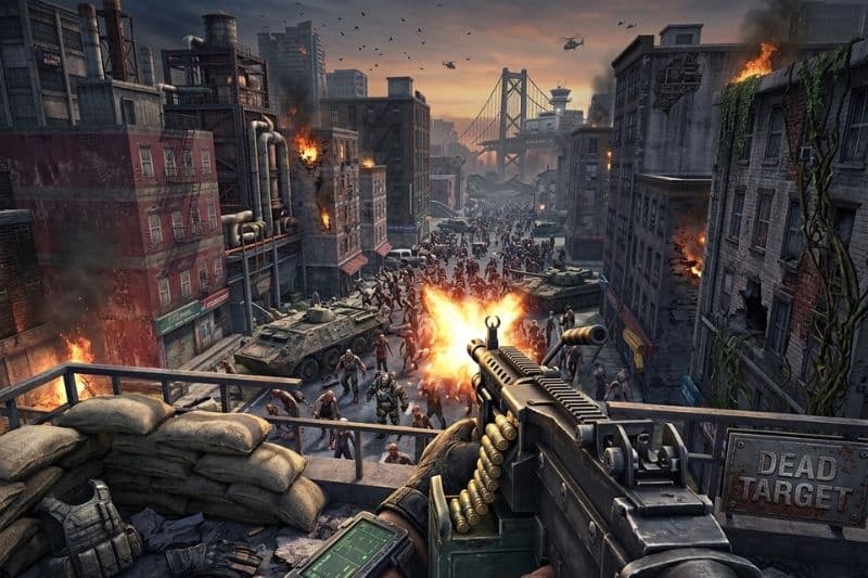 Bối cảnh bắn súng tiêu diệt zombie trong Dead Target